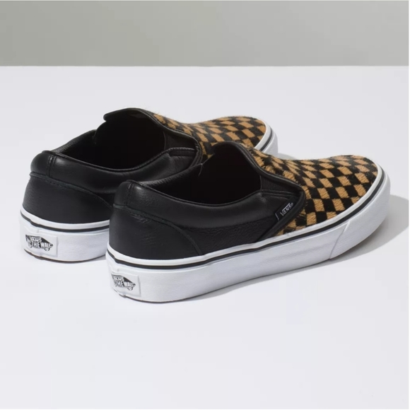 VANS Calf Hair Slip On Sneakers - Picture 4 of 7